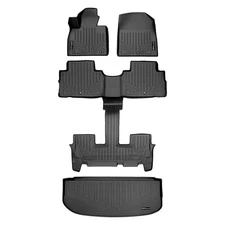 SMARTLINER Front/Rear Floor Liners w/Cargo Liner Black for Hyundai Palisade