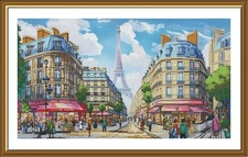 Creative Сross Stitch Embroidery Kit "The streets of Paris" Nova Sloboda