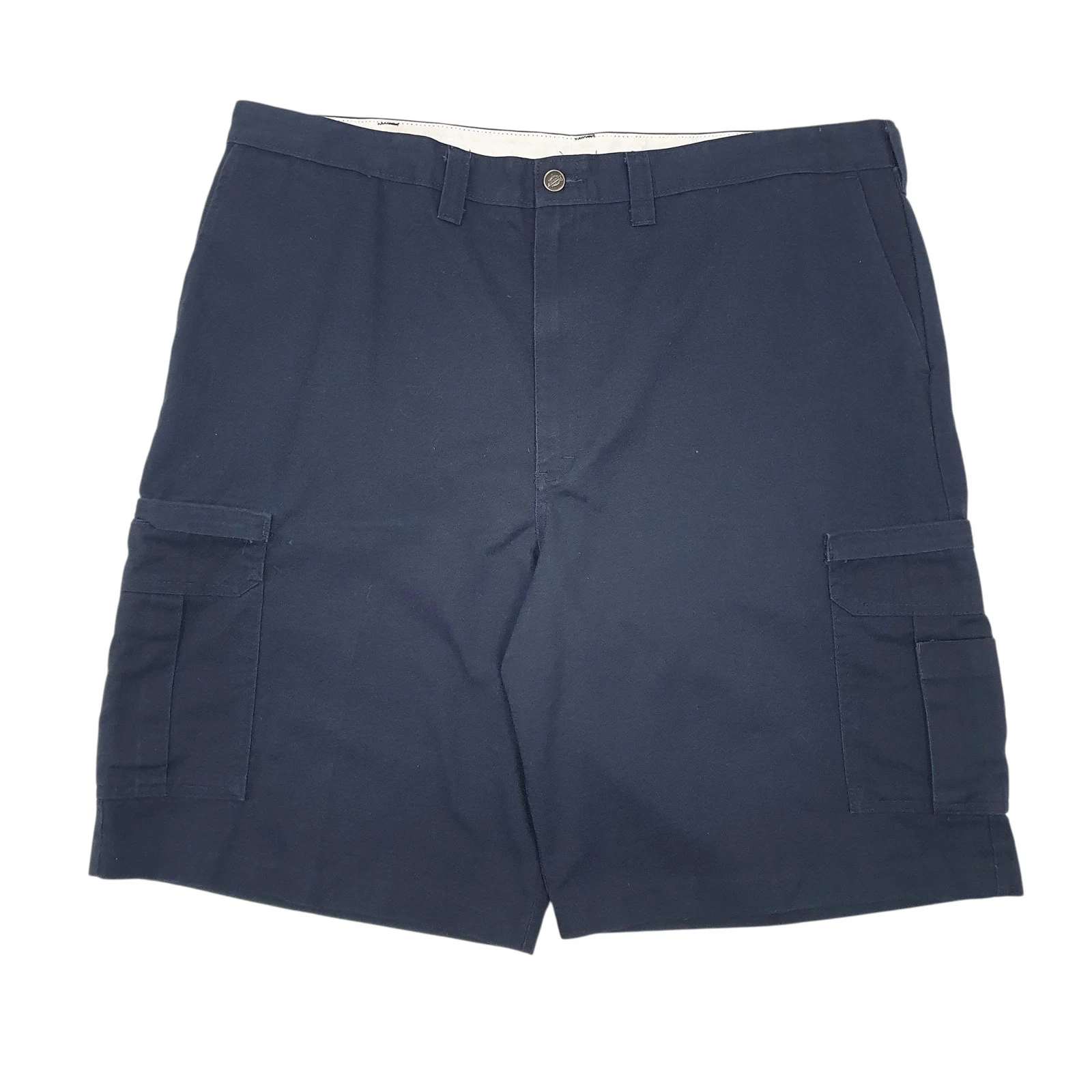 DICKIES Navy Cargo Workwear Cotton Blend Shorts Mens W42