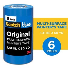 Scotchblue 1.41 In. X 60 Yds. Original Multi-Surface Painter'S Tape 6-Pack -209