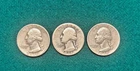 1936 P D S 25c Washington Silver Quarter 3 Coin Set - .54 ASW LOW MINTAGE