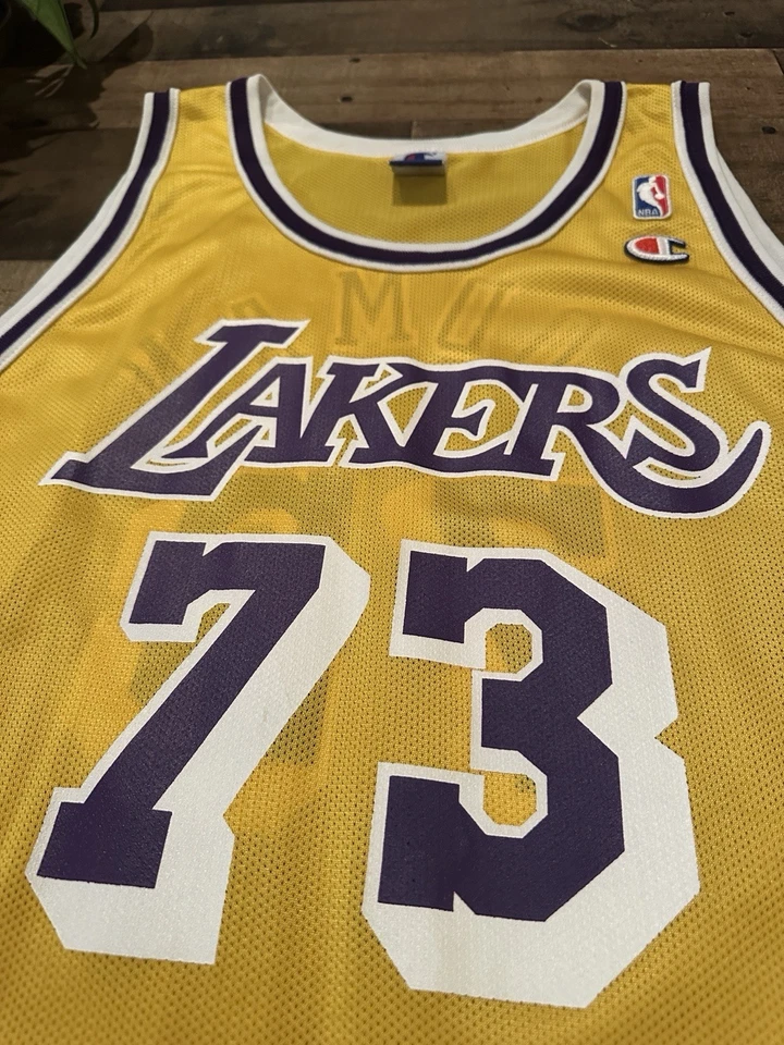 Camiseta De Colección Campeón De Los Angeles Lakers Dennis Rodman NBA Talla 52 Adulto XXL Foto 3 de 4