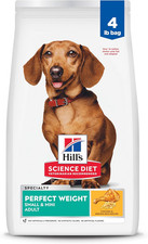 Hill'S Science Diet Adult Perfect Weight Small  Mini Dry Dog Food, Chicken, 4 L