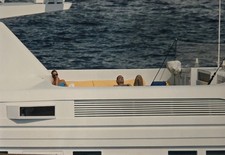 Princess Diana & Dodi Fayed Yacht, 1 Week Before Tragedy, Original Press Photo