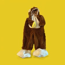 Target Brown Monkey Costume Size 18-24 Months W Banana -