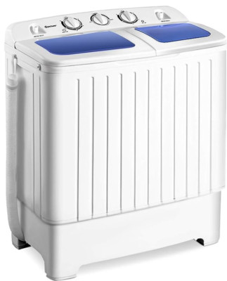 Auertech Portable Washer and Spinner in White