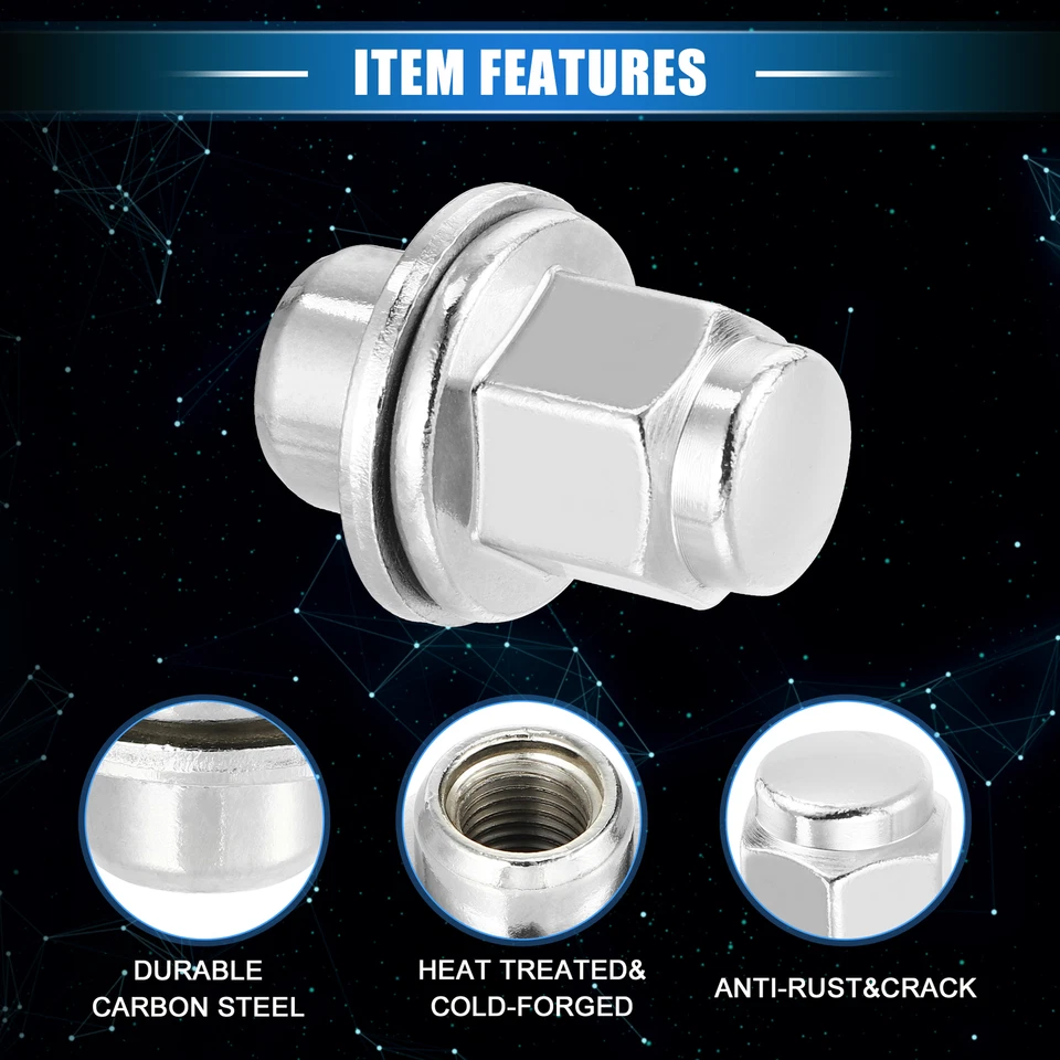 20 piezas tuercas de rueda M12 x 1,5 para Jaguar XF XJ XJR NºC2C35294/C2C35294010 Foto 4 de 4