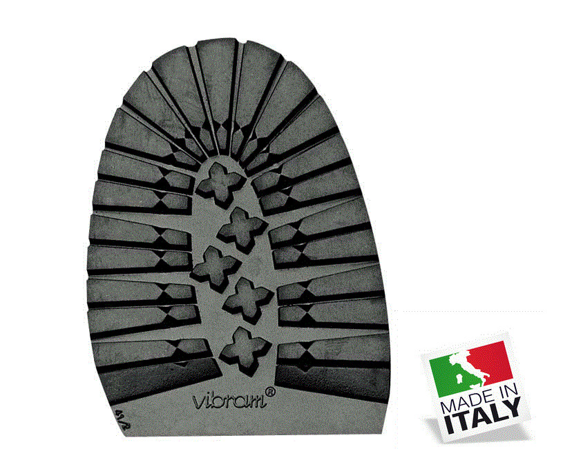 Mini lengüeta grifo Vibram medias suelas #2332 (1 par) HOMBRE NEGRO 47/48