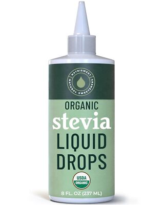 NatriSweet Organic Liquid Stevia Drops 8 fl oz 0 Calorie Sweetener 1800 Servings