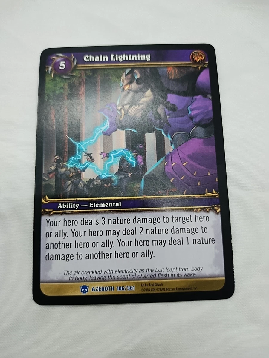 World of Warcraft TCG Rare Individual Collectible Card Game Cards for sale 