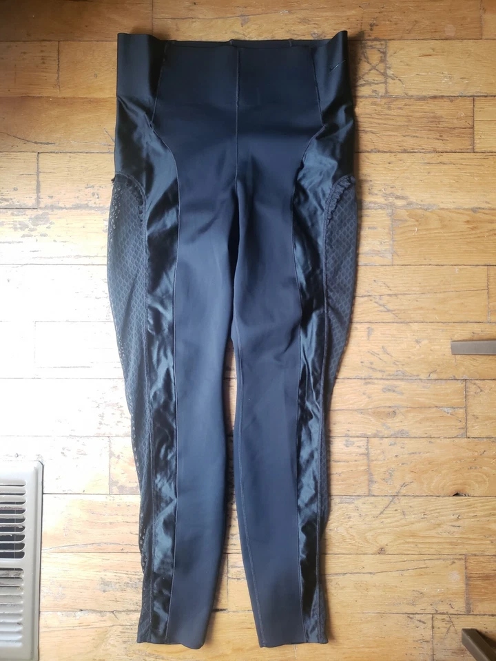 $150 Nike Women's Size M Black High-Waisted 7/8 Training Mesh Tights CU6160-010 - Image 4 of 4