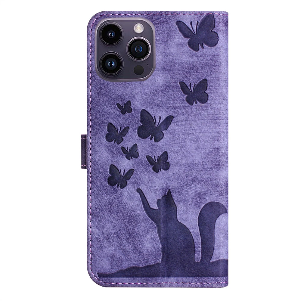 Magnetic Leather Flip Wallet Phone Case for iPhone 15 Pro Max 14 13 12 XR 6