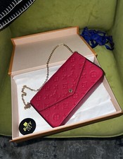 Louis Vuitton Felicie Pochette Bicolor Monogram Empreinte Leather