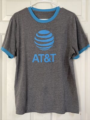 AT&T t-shirt Adult Large Crew Neck Short Sleeve Logo Uniform Employee ...