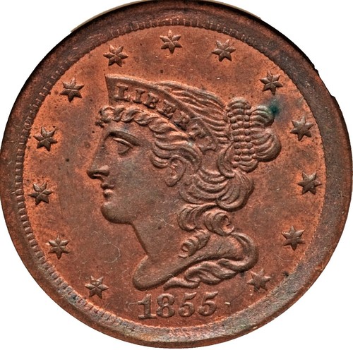 1804. エメラルドボタンカット25本連売り 1851-1854 Braided Hair