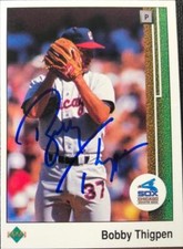 Bobby Thigpen Autographed 1989 Upper Deck #647