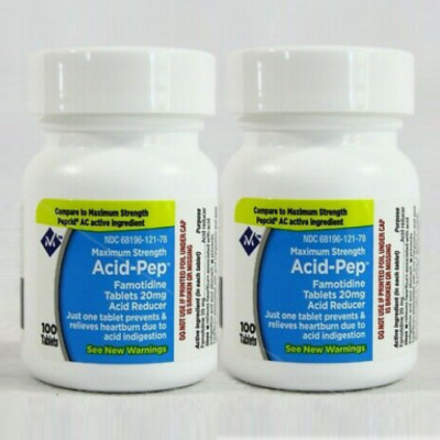 Member s Mark - Acid-Pep Famotidine Tablets 20mg - 200 Count (2 x 100 Count)