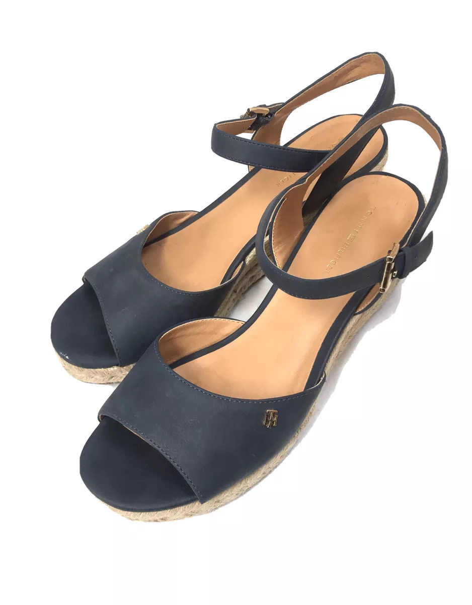 Tommy hilfiger navy clearance wedges