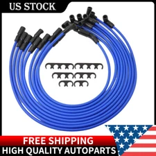 9*Blue Spark Plug Wires For GMC Chevy C1500 C2500 C3500 5.7L 5.0L V8 1996-1999