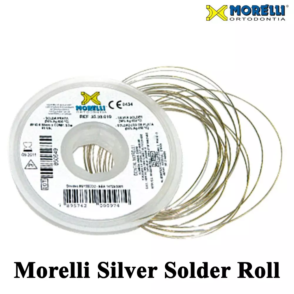 1pcs Dental Lab Morelli Silver Solder Roll Orthodontic Wire Roll Ø0.5mm L 5m