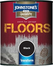 Johnstones Garage Floor Paint 750ml Black Cement Brick Stone Tile Concrete Paint