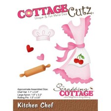 Cooking Kitchen Chef Die Steel Craft Die Cutting Dies COTTAGE CUTZ CC432 New