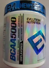 Evlution Nutrition - BCAA 5000 - UNFLAVORED - 60 Servings - 10.6 oz - Exp 6/2026