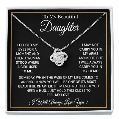 To My Daughter Necklace, Daughter Father Necklace, Daughter Gift From Dad