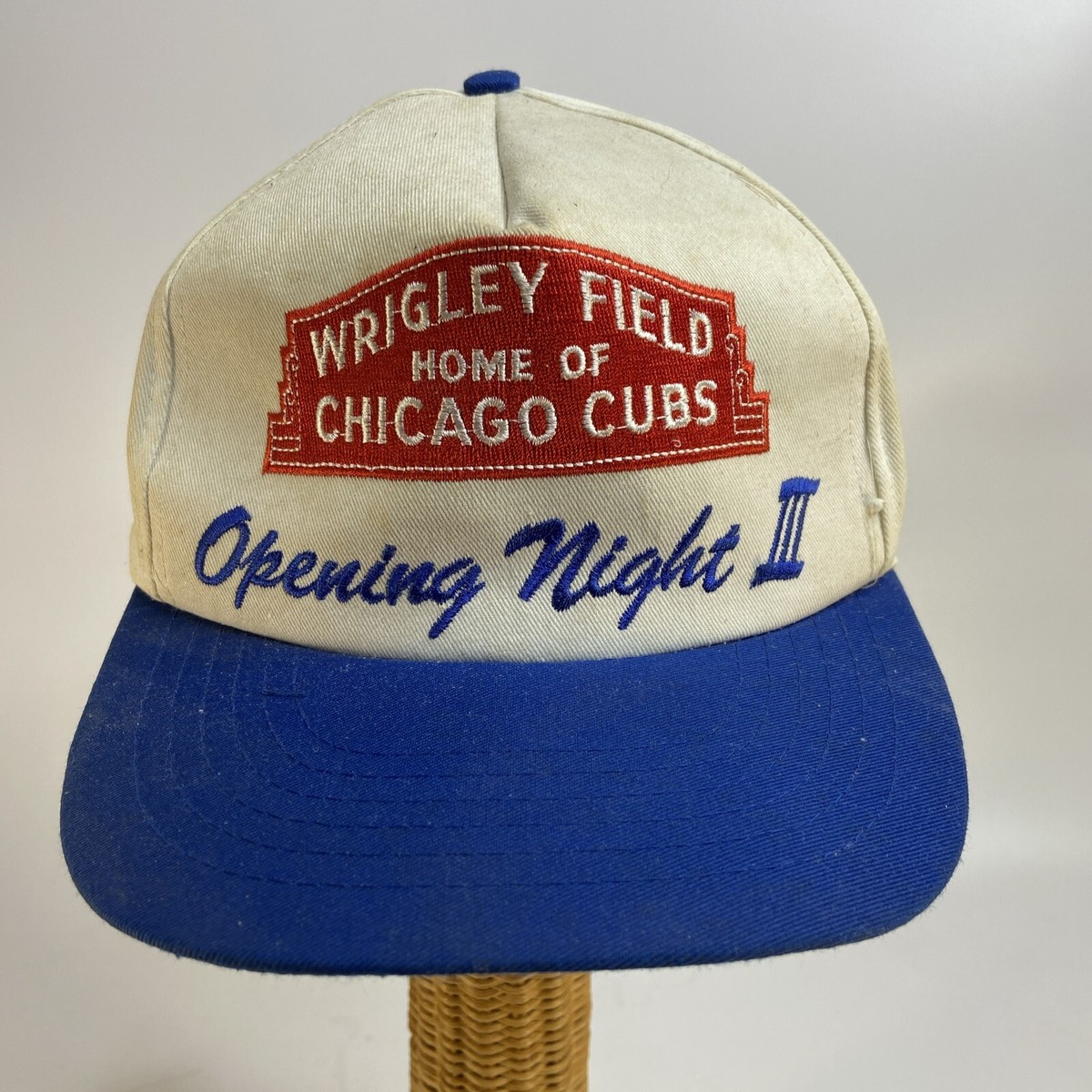Vintage Chicago Cubs Wrigley Field Opening Night lll Snapback Hat