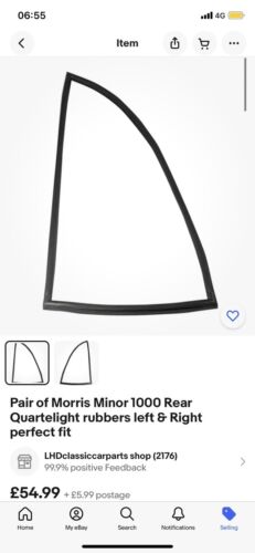 Morris Minor 1000 Rubber Kit See Description For What It Includes - Afbeelding 1 van 6