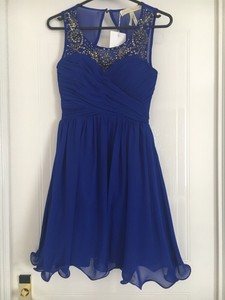 little mistress royal blue dress