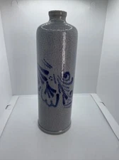 Marzi and Remy Blue Pottery Wine Decanter Jug Made in Germany 10” H 3411/01 Blue