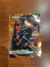 2024 Panini Prizm WNBA #8 Diamond DeShields Ice Orange Chicago Sky a1