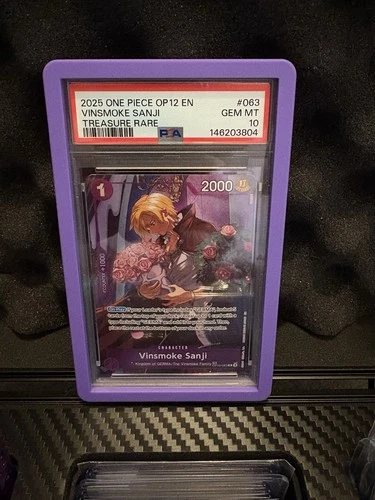 One Piece Vinsmoke Sanji OP10-063 Treasure Rare PSA 10 GEM MT TCG