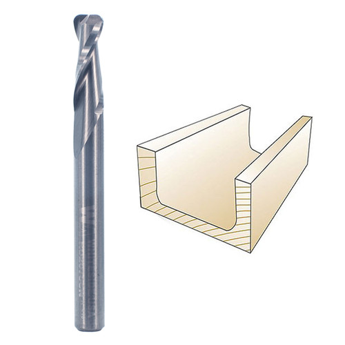 Whiteside RU2075CN Cove Nose Up Cut Spiral 1/4"SH, 1/4"CD, 3/4"CL