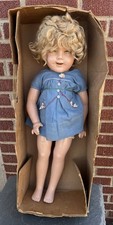 Vintage Original 1930s Ideal 27 Compo Shirley Temple Doll in Blue Dress