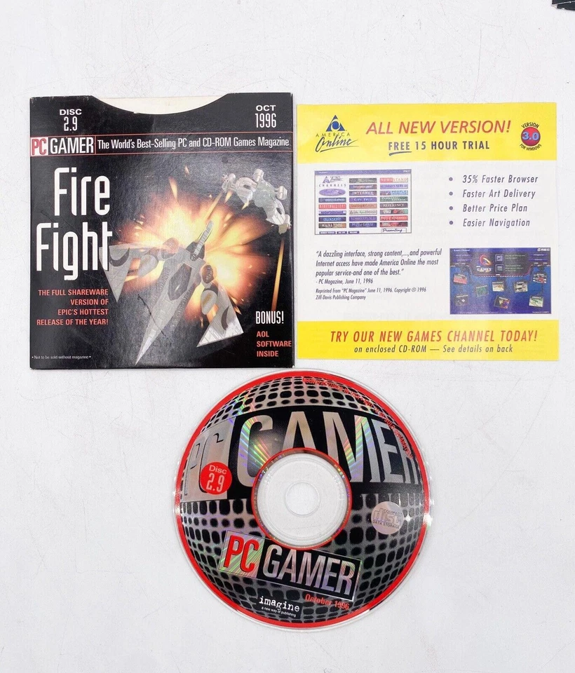 Lote de discos de demostración PC GAMER CD-ROM Tomb Raider II Need For Speed Wing Commander ETC. Foto 3 de 4