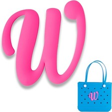 Charms for Bogg Bag Letters Rubber Beach Bag Accessories for Tote Bags Bogg Bag