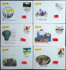 Federal Republic of Germany 6 x Jewelry-FDC ESST Berlin 2011 - 2013 Germany Exclusive Run