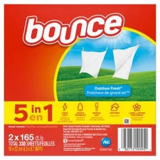 Bounce Laundry Detergent Sheets - Fresh - 330ct