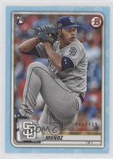 2020 Bowman Sky Blue 486/499 Andres Munoz #90 Rookie RC no9