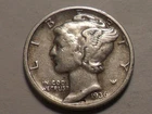 1936-D NICE "MINT MARKED" LIBERTY MERCURY 90% SILVER DIME MINTAGE 16,132,000!