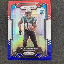 Jonathan Mingo 2023 Panini Prizm Red White & Blue Prizm Rookie #312 Panthers