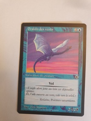 Magic Card - Drache der Winde - Sehr guter Zustand FR 1997