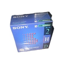 NEW Sony 2HD Floppy Diskettes Disk IBM Formatted 1.44 MB 3.5 Inch 10-Pack SEALED