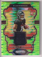 BIJAN ROBINSON 2023 PANINI PRIZM FOOTBALL JERSEY RELIC CARD #PJ-BR