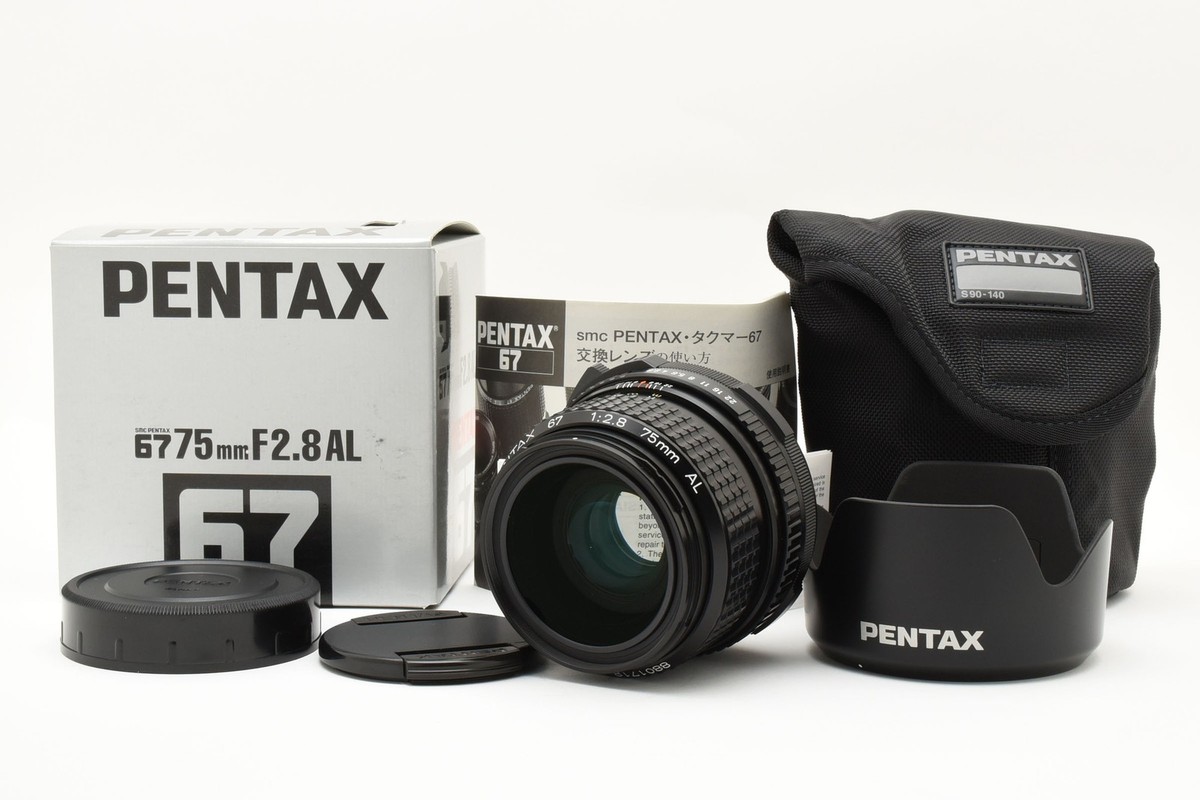 【稀少・美品】PENTAX 67 75mm f2.8 AL Top MINT w/ Box] SMC Pentax 67 75mm F2.8 AL Lens For 6x7 67