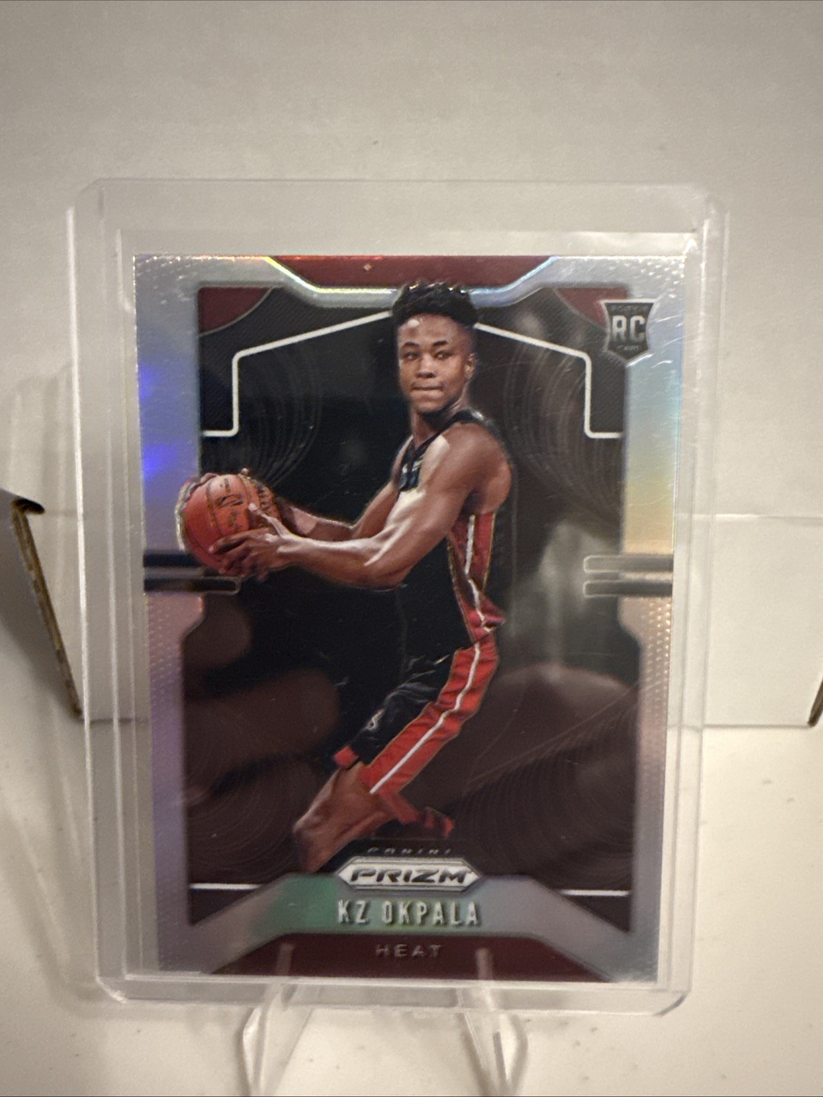 2019-20 Panini Prizm KZ Okpala Rc Silver Prizms Miami Heat Rookie RC Card #275