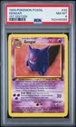 1999 POKEMON FOSSIL 1ST EDITION #20 GENGAR PSA 8