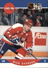 NICK KYPREOS #551 1990 Pro Set Washington Capitals NM